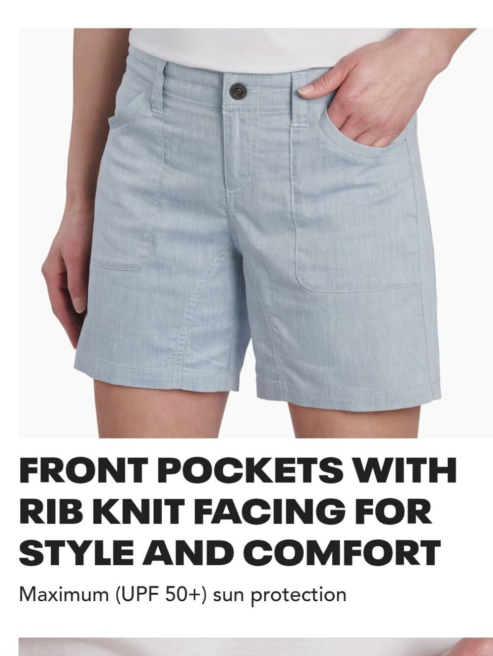 Kuhl Cabo Blue Iris Outdoor UPF 50+ Short, Size 8, Style#6273 - Picture 6 of 15